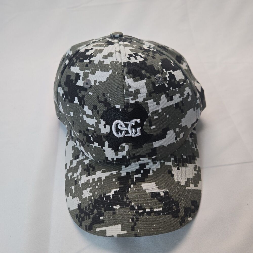 Digital Camo Baseball Cap OSG Taps Black & Gray Urban Camouflage Tactical Strap